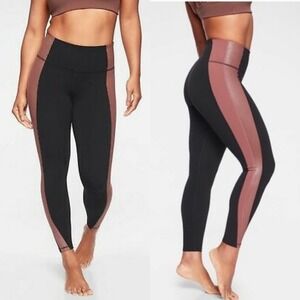 Athleta Salutation Colorblock Asym 7/8 Tight